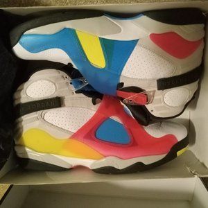 Jordan retro 8s multi color